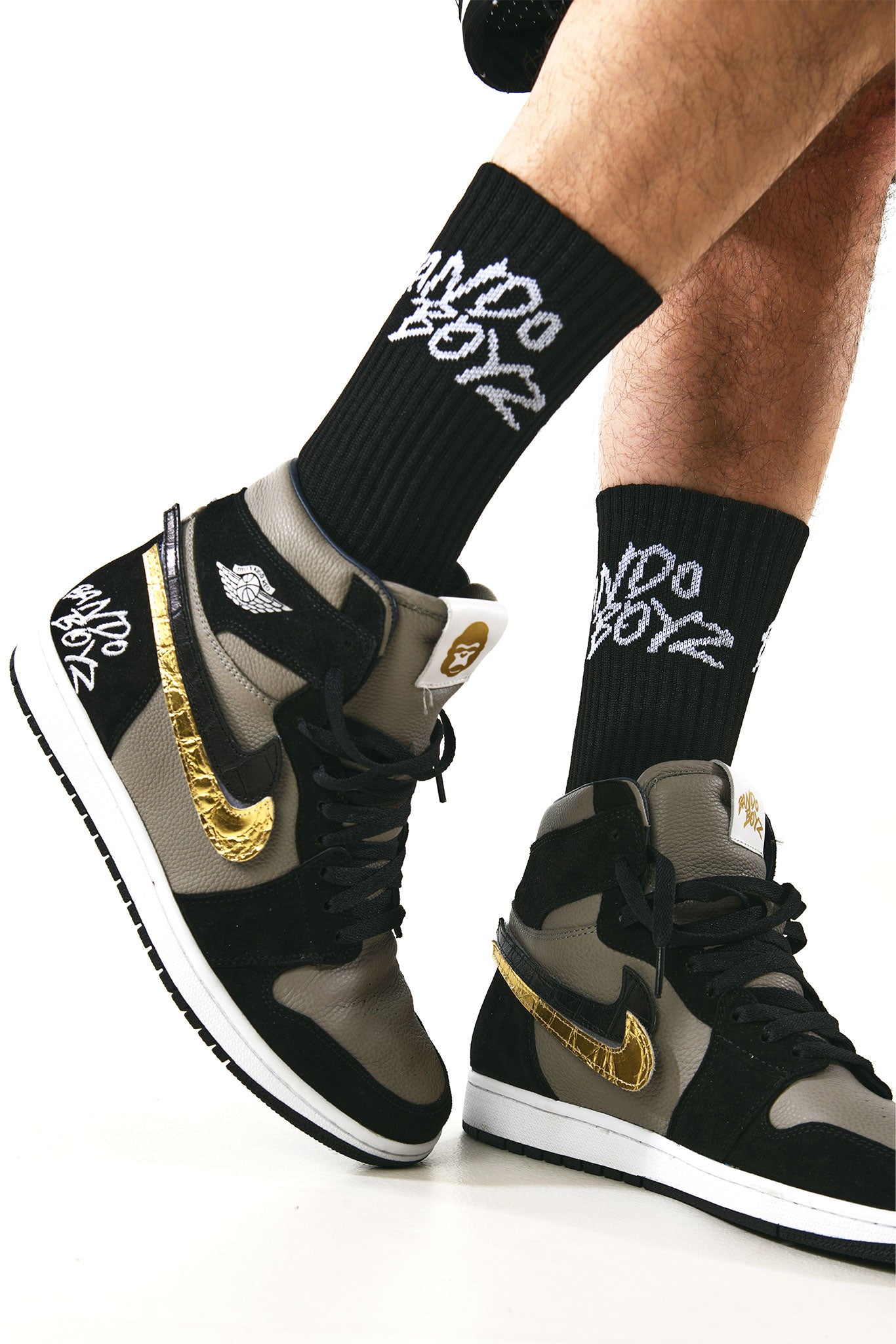 BANDO BOYZ BLACK SOCKS