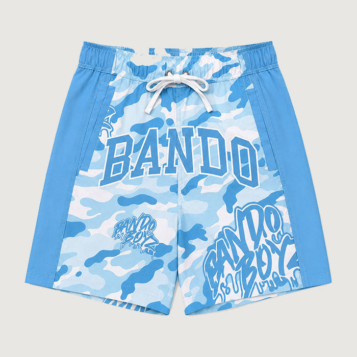 BLUE BANDO CAMOUFLAGE SWIMSUIT
