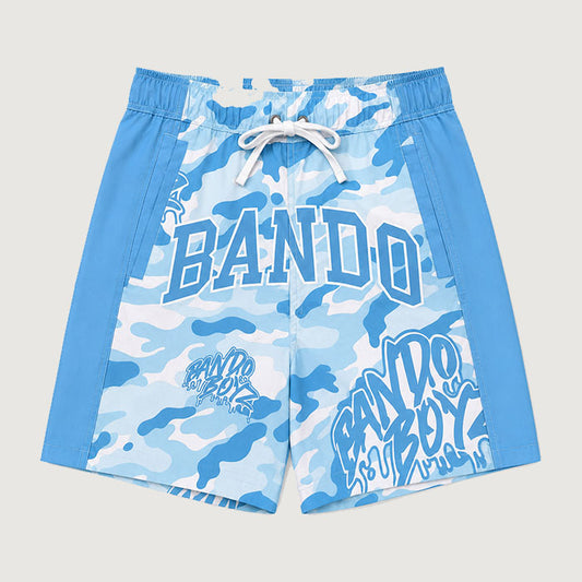 BLUE BANDO CAMOUFLAGE SWIMSUIT