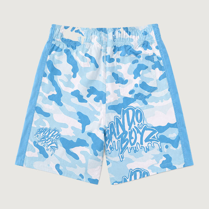 BLUE BANDO CAMOUFLAGE SWIMSUIT