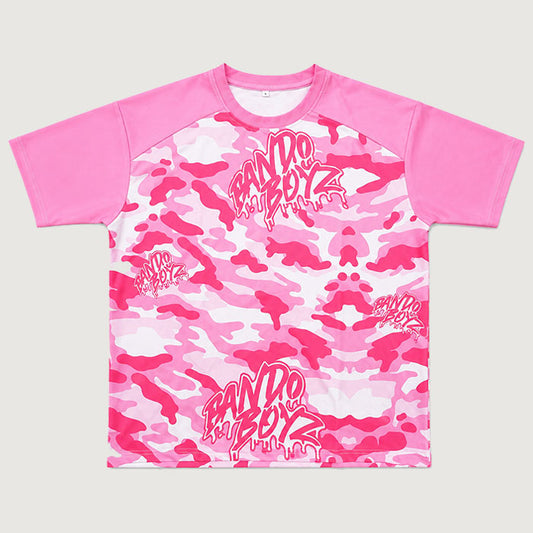 PINK BANDO CAMOUFLAGE SWIM T-SHIRT