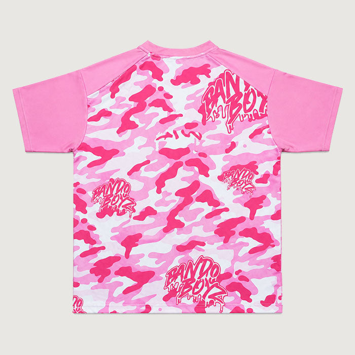 PINK BANDO CAMOUFLAGE SWIM T-SHIRT