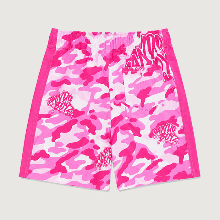 PINK BANDO CAMOUFLAGE SWIMSUIT